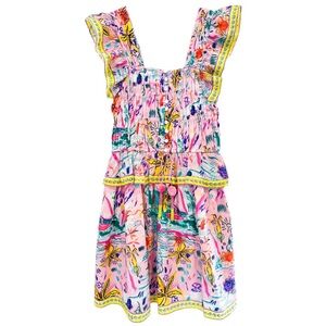Colorful Floral Mini Dress